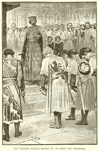 The Barons Asking Henry III to Keep his Promises by English School