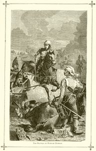 The Battle of Purwan Durrah by English School