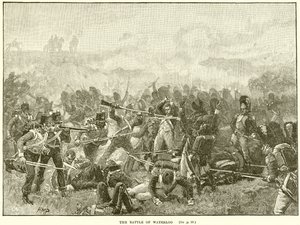 The Battle of Waterloo by English School