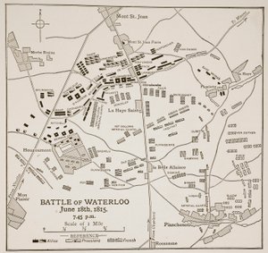 The Battle of Waterloo, June 18th, 1815 by English School