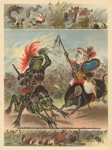 The Battle of the Frogs and Mice by English School