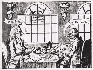 The Bedford Coffee House, Covent Garden, in the Middle of the Eighteenth Century by English School