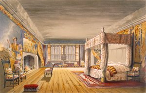 The Best Bedroom, Cotehele House, c.1830-40