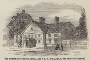 The Birthplace of Major-General Sir J E W Inglis, KCB, the Hero of Lucknow by English School
