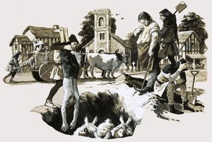 The Black Death by English School