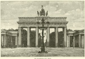 The Brandenburg Gate, Berlin, 1870 by English School
