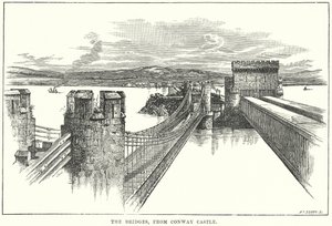 The Bridges, from Conway Castle by English School