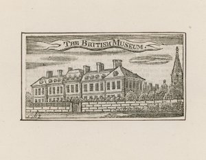 The British Museum at Montague House by English School