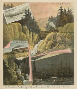 The Canadian Pacific Railway and Suez Canal. The Two Short Roads to our Eastern Possessions by English School