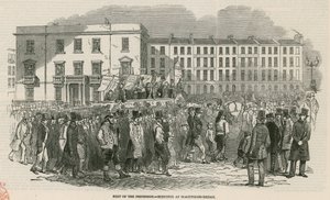 The Chartist Meeting on Kennington Common in 1848 (Detail) by English School