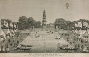 The Chinese pagoda and bridge erected over the canal in St James