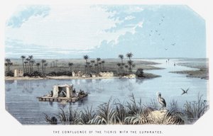 The Confluence of the Tigris with the Euphrates by English School