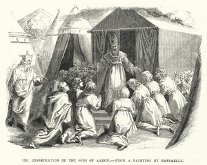 The Consecration of the Sons of Aaron (engraving after Raffaelle)