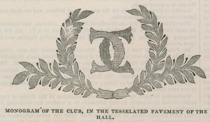 The Conservative Clubhouse: Monogram of the Club in the Tesselated Pavement of the Hall by English School