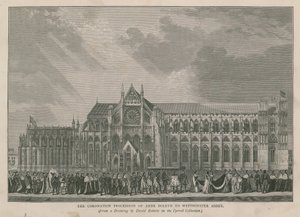 The Coronation Procession of Anne Boleyn to Westminster Abbey by English School