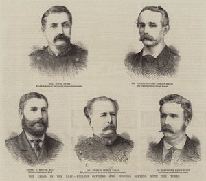 The Crisis in the East, English Officers and Doctors serving with the Turks by English School
