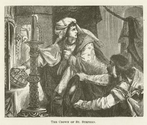 The Crown of St. Stephen by English School
