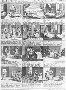 The Doctors in Labour, or a New Whim Wham from Guildford, 1726 by English School