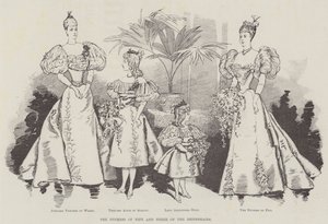 The Duchess of Fife and Three of the Bridesmaids by English School
