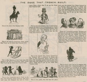 The Duke That Trench Built; from Punch, 1846 by English School