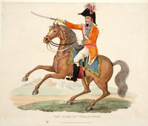 The Duke of Wellington, Illustration from An Historical Account of the Battle of Waterloo by William Mudford, 1816 by English School