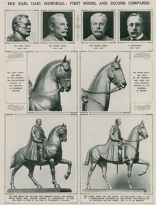 The Earl Haig Memorial: First Model and Second Compared by English School