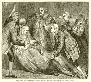 The Earl of Chatham Seized with a Fit in the House of Lords, 1778 by English School