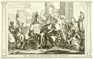 The Entry of Alexander into Babylon by English School