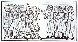 The Envoys from the Soudan, Illustration from Science and Literature in the Middle Ages and the Renaissance, Written and Engraved by Paul Lacroix, 1878 by English School