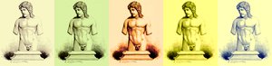 The Eros of the Vatican, Statue in the Vatican, Illustration from History of Rome by Victor Duruy, Published 1884 by English School