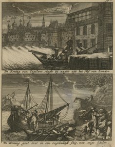 The Escape of King Charles I by English School