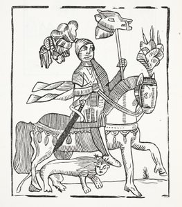 The Famous History of Guy Earl of Warwick, illustration from Chap-books of the Eighteenth Century by John Ashton, pub. 1882