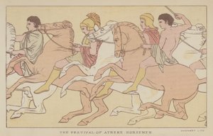 The Festival of Athene, Horsemen by English School