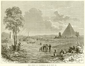 The Field of Waterloo as it now is by English School
