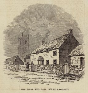 The First and Last Inn in England (engraving) by English School