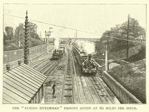 The Flying Dutchman passing Acton at 60 miles per hour by English School