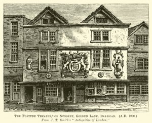 The Fortune Theatre, or Nursery, Golden Lane, Barbican, AD 1800 by English School