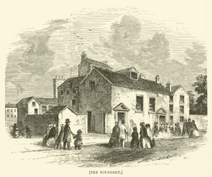 The Foundery (engraving) by English School