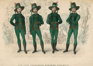 The Four Celebrated Bohemian Brothers by English School