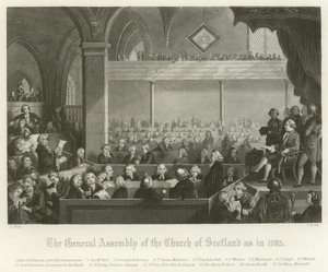 The General Assembly of the Church of Scotland, 1783 by English School