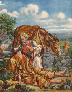 The Good Samaritan by English School