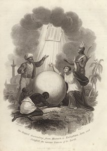 The Gospel Descending from Heaven, to Enlighten, Save, and Comfort, the Various Nations of the Earth by English School