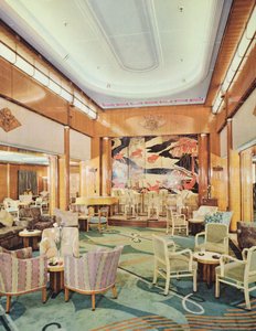 The Grand Hall, aboard RMS Mauretania