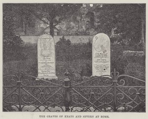 The Graves of Keats and Severn at Rome by English School