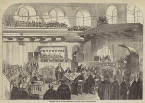 The High Court of Justiciary, Edinburgh, during the Trial of Madeleine Smith by English School