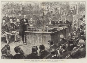 The House of Commons on Thursday, 8 April, the Debate on the Government of Ireland by English School