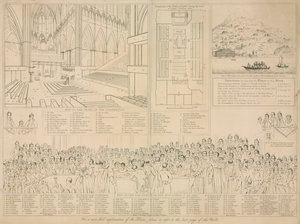 The House of Lords at the time of the trial of Queen Caroline in 1820 by English School