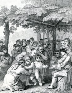 The Indians Delivering Up the English Captives to Colonel Bouquet Near His Camp at the Forks of Muskingham in North America