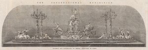 The International Exhibition; Plateau and Candelabra by Messrs Cristofle of Paris by English School