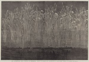 The International Naval Festival at Portsmouth, Flight of Rockets and Illumination of the Allied Fleets at Spithead by English School
